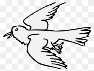 Raven Clipart Traceable - Clip Art - Png Download