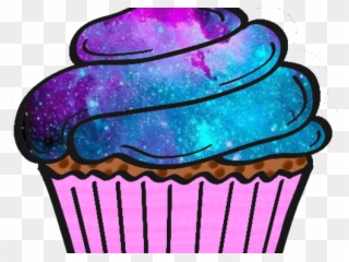 Cupcake Clipart Galaxy - Galaxy Cupcake Png Transparent Png
