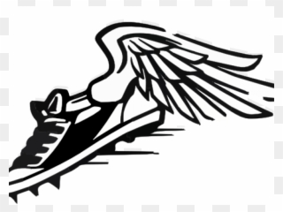 Nike Clipart Track Practice - Athletes Run Black Round Car Magnet - Png Download
