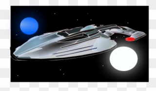 Free My First Inkscape Space Scene - Spacecraft Clipart
