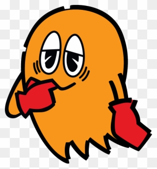 Arcade Classic - Clyde Pac Man Ghost Clipart