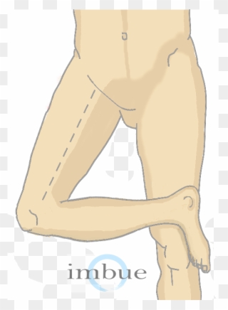 Thigh Pain Where Is - Laying Down Legs Crossed Clipart