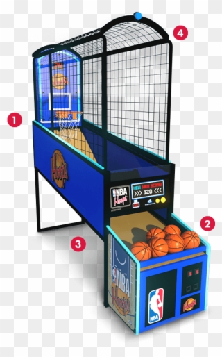 Nba Hoops Basketball Arcade Game Oem Parts, Service - Play Clipart