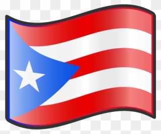 Puertorico Island Country Tropical Stickerflag Sticker - Puerto Rican Flag Clipart - Png Download