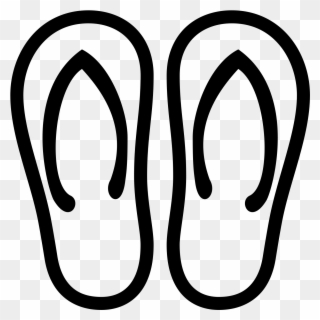 Flip Flops Icon - Png Icon Sandal Clipart