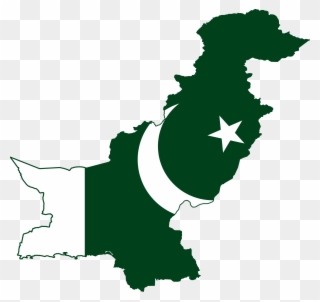 - British Flag - Img Format - Pakistan Map With Flag Clipart