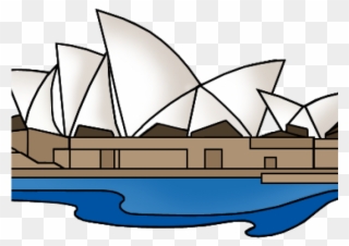 Sydney Opera House Clipart - Draw The Sydney Opera House Easy - Png Download