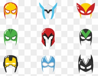 Avengers Vector Masks Clipart
