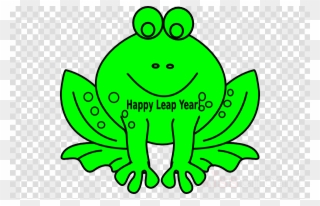 Green Frog Cartoon Clipart Tree Frog Amphibians - Leap Year Clip Art - Png Download