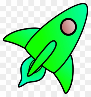 Flying Rocket Clipart 36 Green Rocket Clipart 600 640 - Clip Art - Png Download