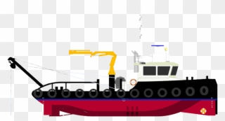 Tugboat Clipart Offshore Boat - Tugboat - Png Download