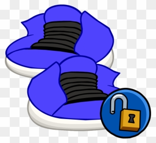 Electric Purple Runners - Club Penguin High Tops Clipart
