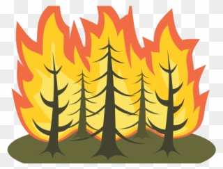 Fire Clipart Pollution - Forest Fire Clipart - Png Download