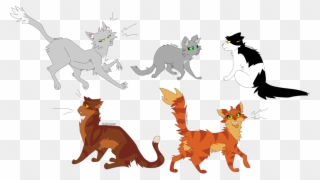 Warrior Cats Png Thunder And Shadow - Warrior Cats Twigpaw And Violetpaw Clipart