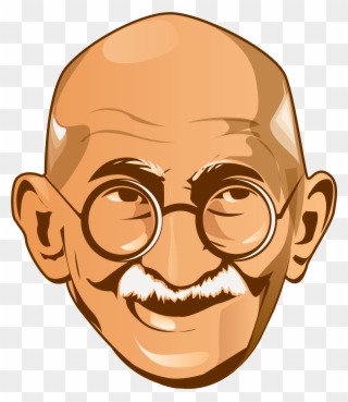 Mahatma Gandhi Png Picture - Gandhi Face Png Clipart