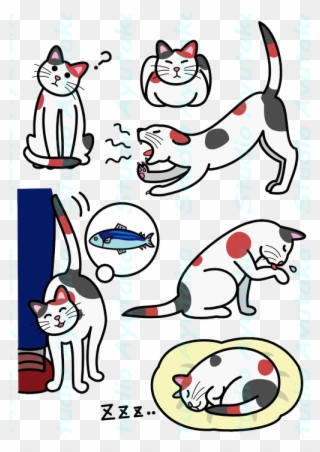 Cat Expressions Png - Illustration Clipart