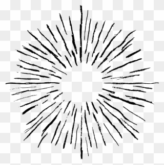 Starburst Drawing Painting Picture Black And White - 21 Point Star Clipart