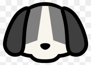Eyelesspuppy - Cute Cartoon Dog Face Clipart