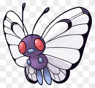 012butterfree Pokemon Mystery Dungeon Red And Blue - Butterfree Pokémon Clipart