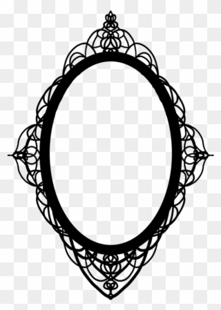 Clip Library Stock Mirror Drawing At Getdrawings - Gothic Mirror Frame - Png Download