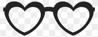 Heart-shaped Glasses Stamp - Heart Clipart