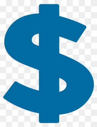 Dollars Clipart - Dollar Sign Icon Blue - Png Download