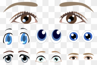 Eyebrow Clip Art - Vector Eyes - Png Download