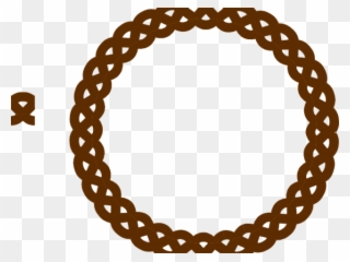 Rope Clipart Brown Rope - Gold Round Royal Borders Png Transparent Png