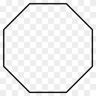 Hexagon Clipart Bentuk - Regular Octagon - Png Download