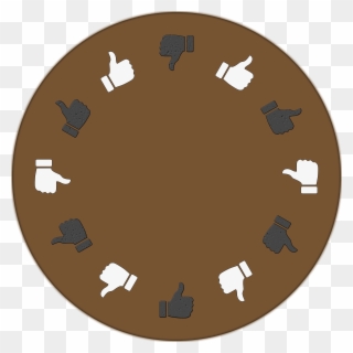 Round Table Vote - Thumbs Up Icon Clipart