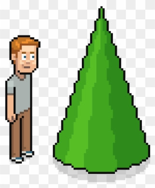 11-tree - Pixel Art Cone Shape Clipart