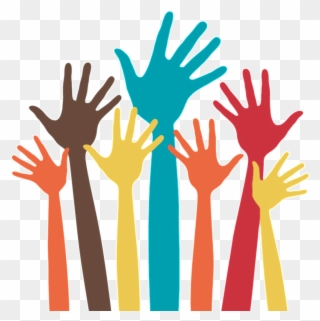 Rights For All - Raise Hands Clipart