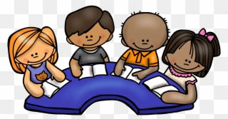 Friendly Clipart Group Child - Reading Group Clip Art - Png Download
