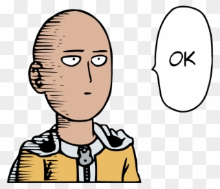Ok Face Cliparts - Saitama Ok One Punch Man - Png Download