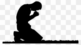 Person Kneeling In Prayer Clipart