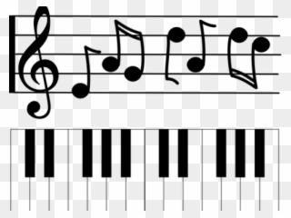 Sheet Music Clipart Muscial - Les Notes De Musique Piano - Png Download