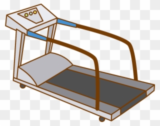 Cartoon Line Treadmill Elements - Treadmill Clipart