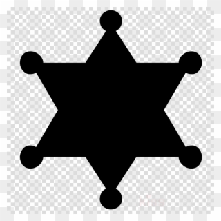 Sheriff Star Vector Clipart Sheriff Badge - Sheriff Badge Silhouette - Png Download
