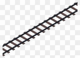 Railroad Tracks Clipart - Transparent Train Track Png