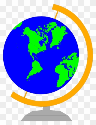 Globe - World Map Clipart