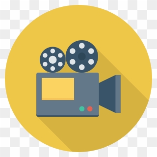 Film Clipart News Camera - Circle Of Film Icon - Png Download