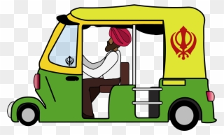 Auto-rickshaw - Auto Rickshaw Sticker Clipart