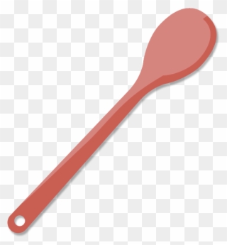 Spoon Clipart Kutsara - Spatula Red - Png Download