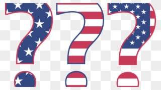 Do You Vote With Your Head Or With Your Heart - Point D Interrogation Drapeau Americain Clipart