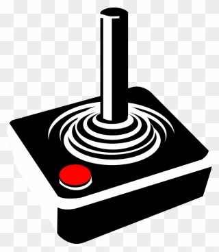 Joystick Video Games Control Stick Atari Clipart - Joystick Clipart - Png Download