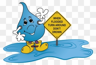 Flooded Clipart Transparent - Turn Around Don T Drown - Png Download
