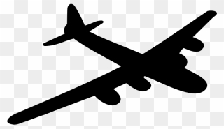 B-29 Bomber Airplane Shadow - B 52 Bomber Clip Art - Png Download