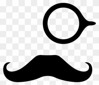 Clipart Mustache Mustache Italian - Mustache With Eyeglass - Png Download