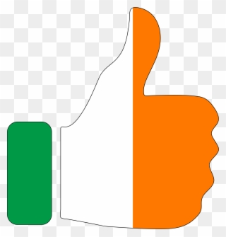 Republic Of Ireland Flag Of Ireland Thumb Signal Irish - Ireland Thumbs Up Clipart