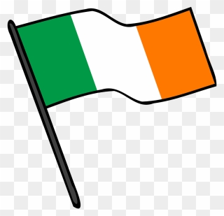 Republic Drawing Flag Ireland Graphic Freeuse Download - Irish Flag Clip Art - Png Download